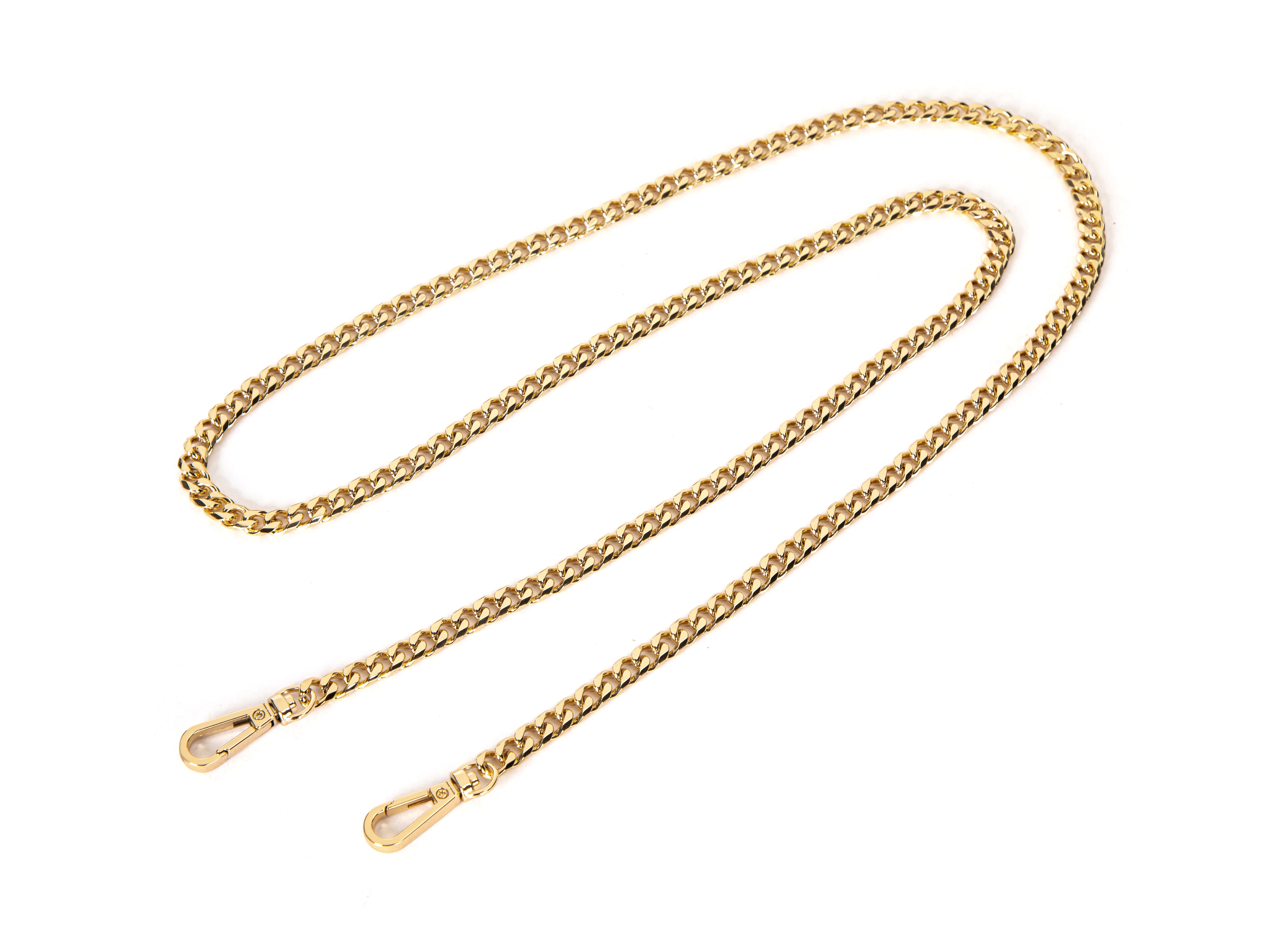 Gold chain bag strap
